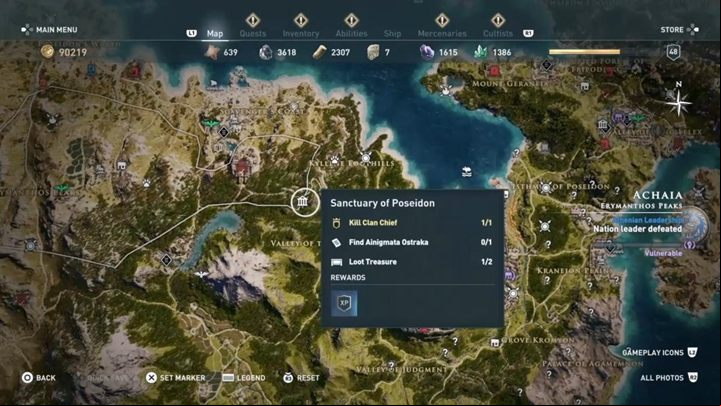 1 - AC Odyssey: Ainigmata Ostraka in Achaia - Ainigmata Ostraka - Assassins Creed Odyssey Guide