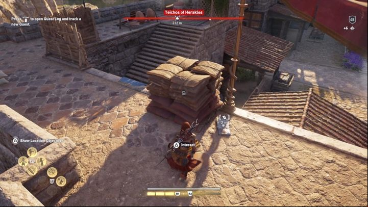 The location of this Ainigmata Ostraka: Teichos of Herakles, Achaia - AC Odyssey: Ainigmata Ostraka in Achaia - Ainigmata Ostraka - Assassins Creed Odyssey Guide