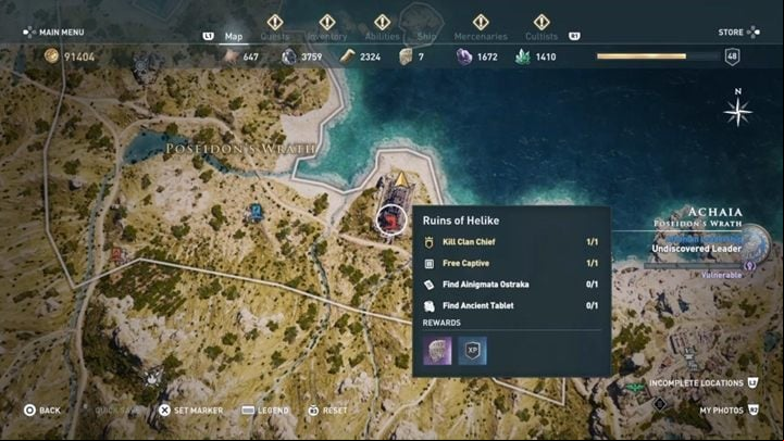 5 - AC Odyssey: Ainigmata Ostraka in Achaia - Ainigmata Ostraka - Assassins Creed Odyssey Guide