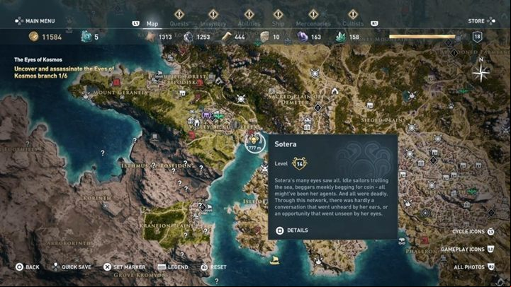 1 - AC Odyssey: The Eyes of Kosmos - Kosmos Cultists - Assassins Creed Odyssey Guide