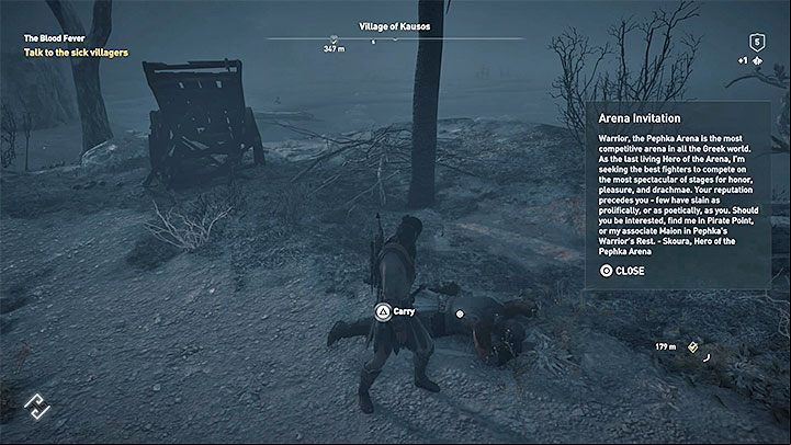 In order to obtain an invitation to the Arena, you have to defeat any mercenary - AC Odyssey: How to get to Arena? How to unlock Arena? - FAQ - Assassins Creed Odyssey Guide
