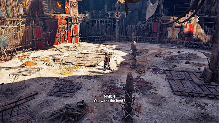 The Arena can be found in Pephka region, located in the southern part of the map - AC Odyssey: How to get XP fast? Leveling guide - FAQ - Assassins Creed Odyssey Guide