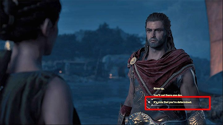 Rescuing her starts A Small Odyssey side quest - AC Odyssey: Odessa - Romance - Romances - Assassins Creed Odyssey Guide