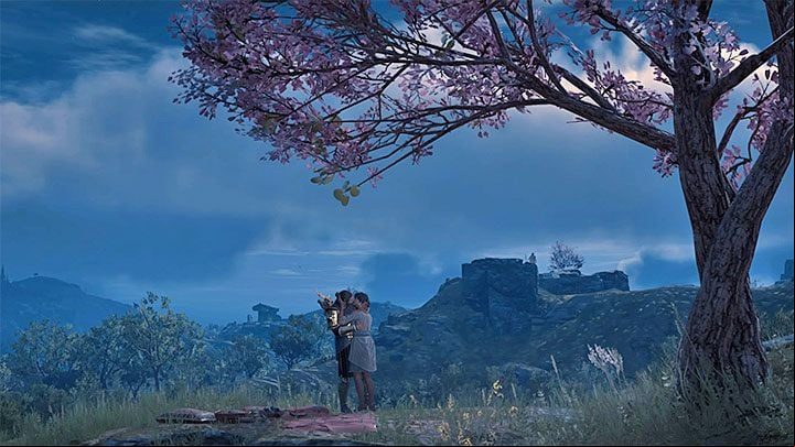 After the horse race Zopheras will invite the hero to meet her in a secret place - AC Odyssey: Zopheras - Romance - Romances - Assassins Creed Odyssey Guide