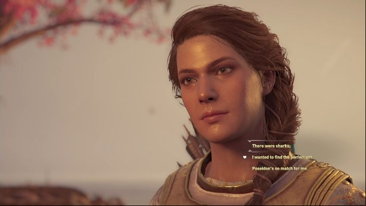 During Where We Left Off, you and your beloved go to the beach - AC Odyssey: Anais - Romance - Romances - Assassins Creed Odyssey Guide