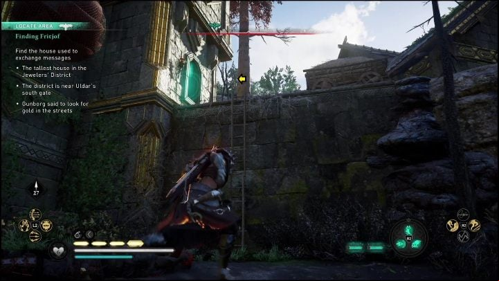 You should have no problems accessing the building - follow the rooftops and use Odin's Sight if possible - AC Valhalla Dawn of Ragnarok: Finding Frithjof - Walkthrough - Assassins Creed Valhalla Guide and Walkthrough