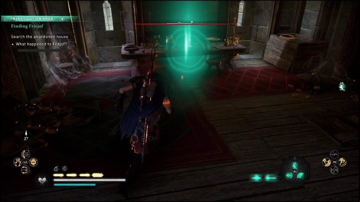 Search the house for clues regarding Fritjof - AC Valhalla Dawn of Ragnarok: Finding Frithjof - Walkthrough - Assassins Creed Valhalla Guide and Walkthrough