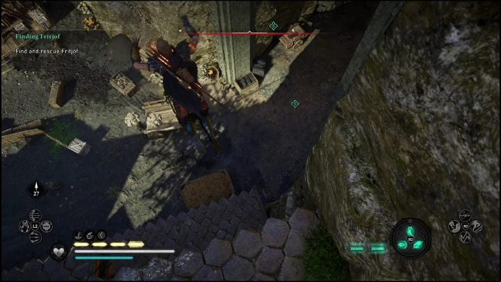 After the investigation, travel to the nearby cave - AC Valhalla Dawn of Ragnarok: Finding Frithjof - Walkthrough - Assassins Creed Valhalla Guide and Walkthrough