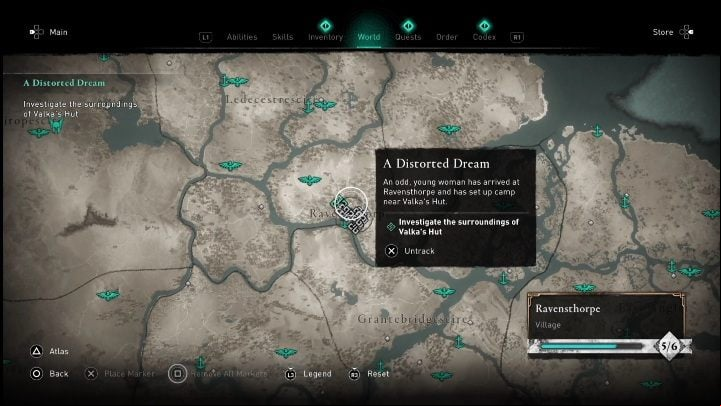 It is worth noting that this task only appears after you - AC Valhalla Crossover Stories: A Disorted Dream - Main missions - Assassins Creed Valhalla Guide and Walkthrough