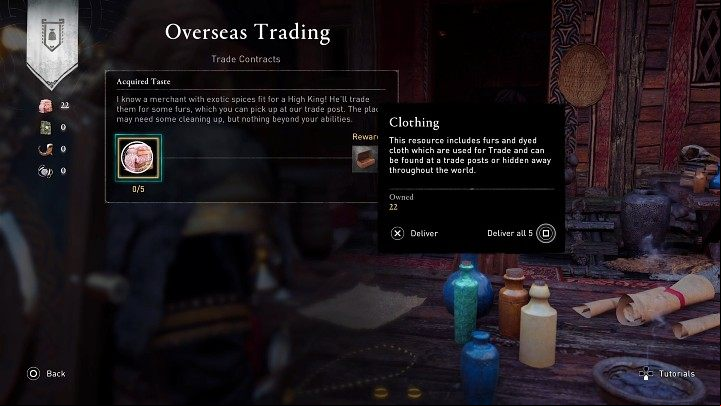 Collect the furs sent by the Rathford trading post from the chest, then talk to Azar and exchange them for a gift for Flann - AC Valhalla Wrath of the Druids: Rathdown Build Up - Walkthrough - Assassins Creed Valhalla Guide and Walkthrough