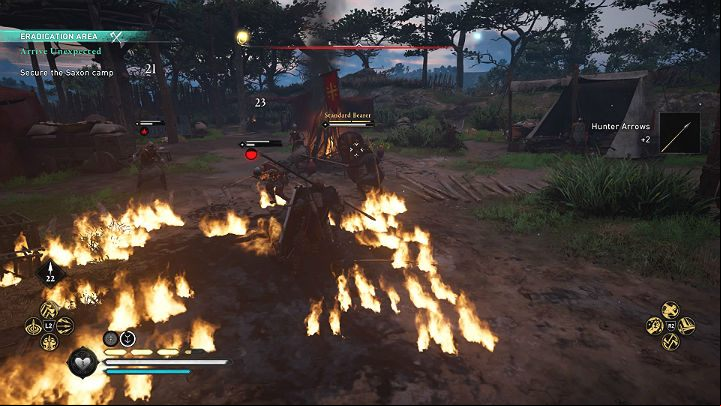 No matter which option you choose, you will have to secure the camp by eliminating all the targets - Assassins Creed Valhalla: Arrive Unexpected - Southsexe - Assassins Creed Valhalla Guide and Walkthrough