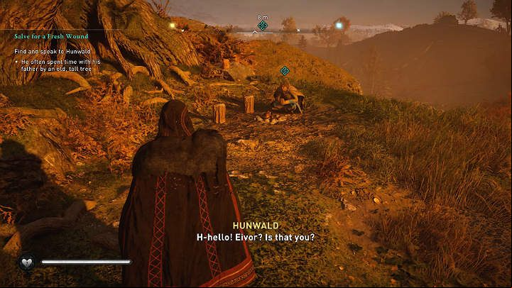When you get there, talk to the young man - Assassins Creed Valhalla: Salve for a Fresh Wound - Lincolnscire - Assassins Creed Valhalla Guide and Walkthrough