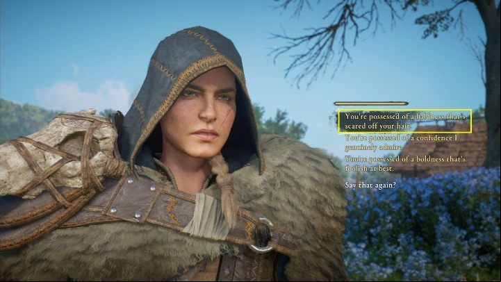Round two, and this time the answer number 1 will be useful - Assassins Creed Valhalla: Flyting - Oxenefordscire secrets, locations - Oxenefordscire - Assassins Creed Valhalla Guide and Walkthrough