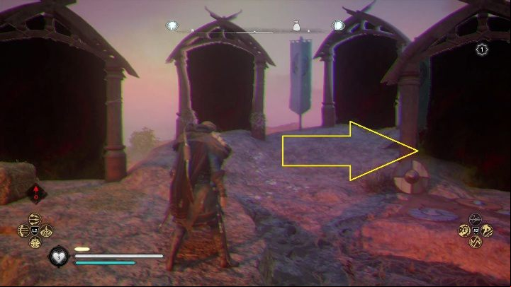 A crazy jump on the stones will end with reaching more gates - Assassins Creed Valhalla: Fly Agaric - East Anglia secrets, locations - East Anglia - Assassins Creed Valhalla Guide and Walkthrough
