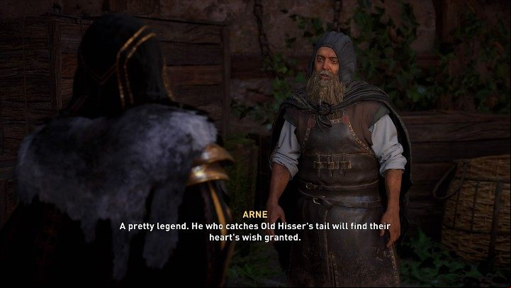 When you're at the top, speak to Arne, and after a short while the man will start coming down the path you prepared - Assassins Creed Valhalla: The Lighthouse Twins - Cent - Assassins Creed Valhalla Guide and Walkthrough