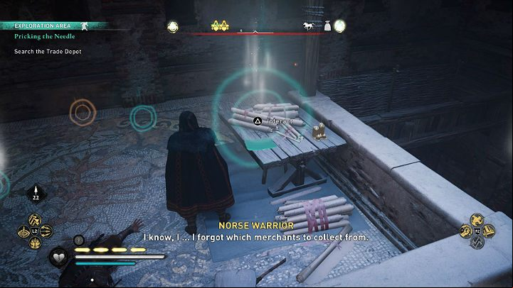 When you examine one of the documents lying on the upper level of the room you will learn that the merchants' complaints had never reached the council - Assassins Creed Valhalla: Pricking The Needle - Jorvik - Assassins Creed Valhalla Guide and Walkthrough