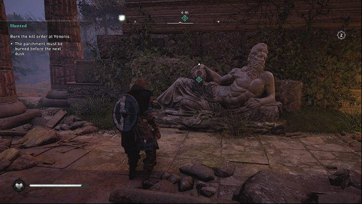 Approach the note and then read it to destroy the document - Assassins Creed Valhalla: Hunted - Ledecestrescire - Assassins Creed Valhalla Guide and Walkthrough
