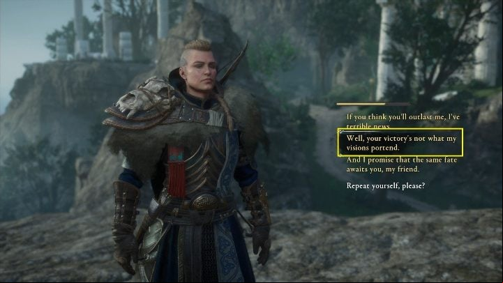 The decisive round; the last answer - Assassins Creed Valhalla: Flyting - Asgard secrets, locations - Asgard - Assassins Creed Valhalla Guide and Walkthrough