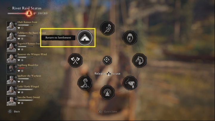 The most important information is that while you are performing raids, you can return to the camp at any time - Assassins Creed Valhalla: Cargo limit - what to do? River Raids - FAQ - Assassins Creed Valhalla Guide and Walkthrough