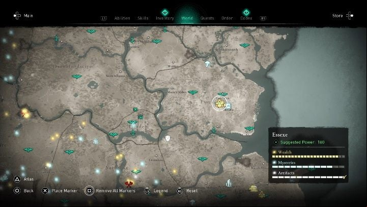 Region: Essexe - Assassins Creed Valhalla: Excalibur - how to get it? - Legendary items - Assassins Creed Valhalla Guide and Walkthrough