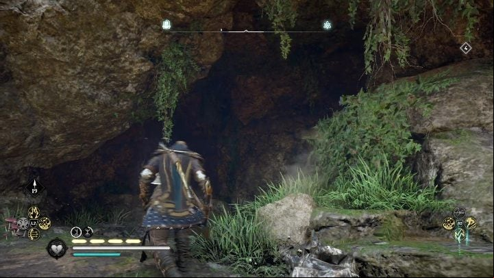 Let's start with the entrance to the cave - Assassins Creed Valhalla: Treasures of Britain - Hamtunscire secrets, locations - Hamtunscire - Assassins Creed Valhalla Guide and Walkthrough