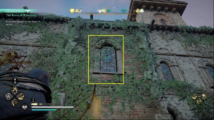 Let's begin with the fact that the box is in a room that you can only get to by knocking out a stained glass window - Assassins Creed Valhalla: Gear - Wincestre secrets, locations - Wincestre - Assassins Creed Valhalla Guide and Walkthrough
