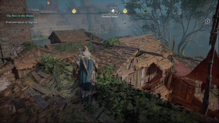 Start: The paper is located on the roof of one of the buildings - AC Valhalla Siege of Paris: Flying Paper, Paris - secrets - Paris - Assassins Creed Valhalla Guide and Walkthrough