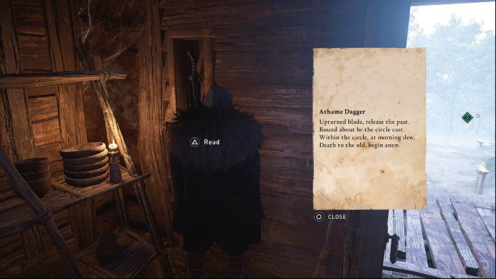 The third clue is inside the cottage - Assassins Creed Valhalla: Clues and Riddles - Glowecestrescire - Assassins Creed Valhalla Guide and Walkthrough