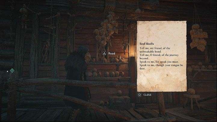 The fourth clue is outside the cottage - Soul Skulls - Assassins Creed Valhalla: Clues and Riddles - Glowecestrescire - Assassins Creed Valhalla Guide and Walkthrough