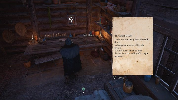 You will find the fifth clue inside the cottage - Assassins Creed Valhalla: Clues and Riddles - Glowecestrescire - Assassins Creed Valhalla Guide and Walkthrough