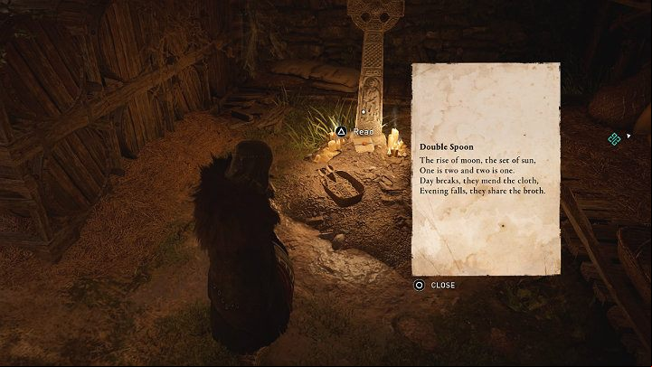 You will find the sixth clue below the druid hut - Assassins Creed Valhalla: Clues and Riddles - Glowecestrescire - Assassins Creed Valhalla Guide and Walkthrough