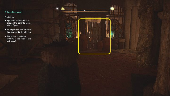No matter which option you use, enter the church to talk to Cynon - Assassins Creed Valhalla: A Love Betrayed - Glowecestrescire - Assassins Creed Valhalla Guide and Walkthrough