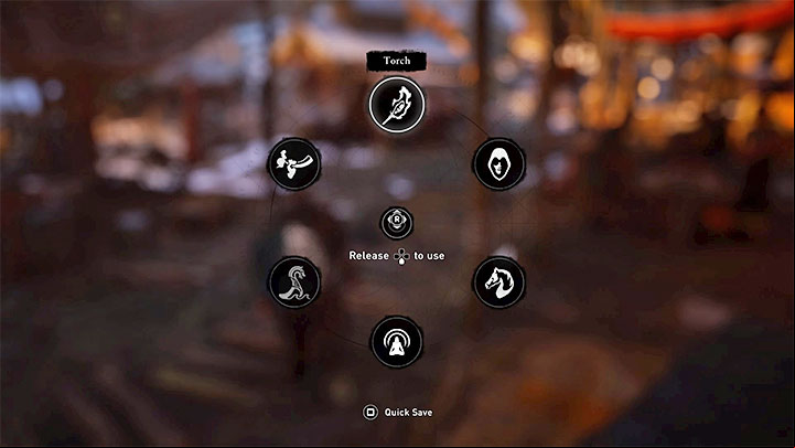 By far the easiest way to cause a fire is to choose a torch from the inventory - Assassins Creed Valhalla: How to set fire to objects? - Exploration - Assassins Creed Valhalla Guide and Walkthrough