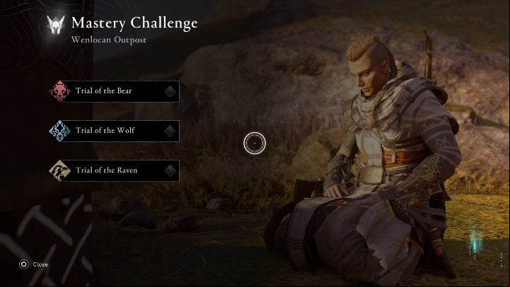 To get to the next part of the quest, you need to get 3 bronze medals - AC Valhalla: A Challenge from the Gods, Mastery Challenges - Missions - Assassins Creed Valhalla Guide and Walkthrough
