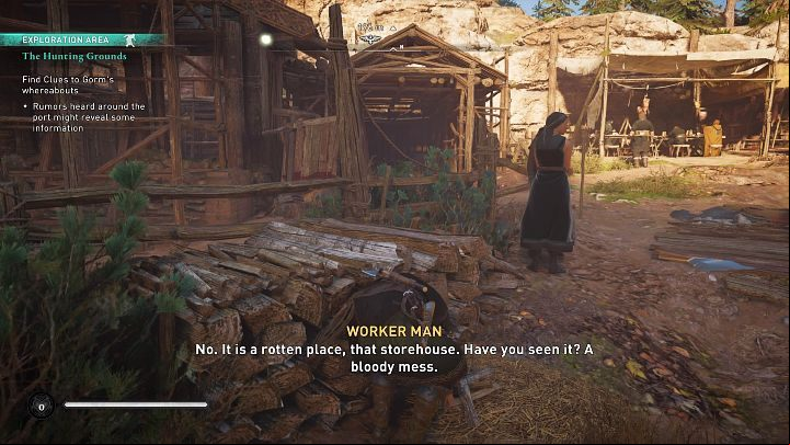 Eavesdrop on the conversation of those working at the port and you will learn that Olav robbed Grom and was caught in the act - Assassins Creed Valhalla: The Hunting Grounds - Vinland - Assassins Creed Valhalla Guide and Walkthrough