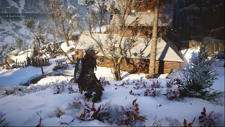 Valki's cottage is rather big, so you definitely won't miss it - Assassins Creed Valhalla: A Seers Solace - Rygjafylke - Assassins Creed Valhalla Guide and Walkthrough