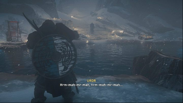 When you go outside, despite the ongoing blizzard, you will notice Sigurd and the wolf, who will move away from you - follow in the same direction - Assassins Creed Valhalla: A Seers Solace - Rygjafylke - Assassins Creed Valhalla Guide and Walkthrough