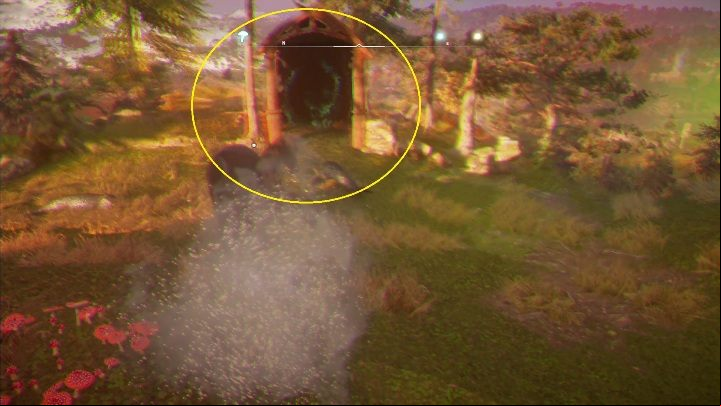 We go back to the door on the left, so we almost finish this activity - Assassins Creed Valhalla: Fly Agaric - Ledecestresscire secrets, locations - Ledecestrescire - Assassins Creed Valhalla Guide and Walkthrough