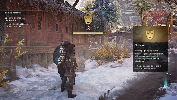 Each won Flyting increases Eivor's charisma by 1 - Assassins Creed Valhalla: How to and why increase charisma? - Eivor - Assassins Creed Valhalla Guide and Walkthrough
