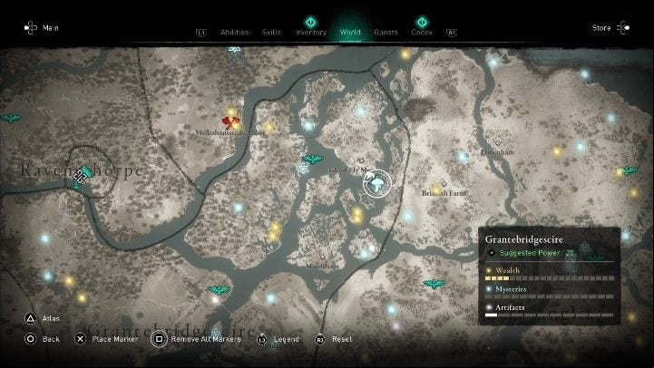 1 - Assassins Creed Valhalla: Fly Agaric - Grantebridgescire secrets, locations - Grantebridgescire - Assassins Creed Valhalla Guide and Walkthrough