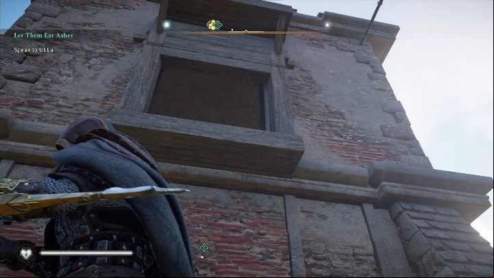 Jump on the building and finally to the window that will enable you to enter the building - Assassins Creed Valhalla: Gear - Suthsexe secrets, locations - Suthsexe - Assassins Creed Valhalla Guide and Walkthrough