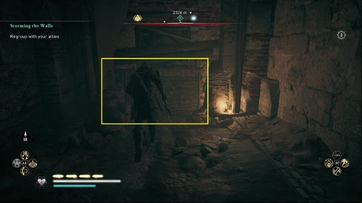 To get to it you have to destroy all the obstacles that stand in your way - Assassins Creed Valhalla: Gear - Suthsexe secrets, locations - Suthsexe - Assassins Creed Valhalla Guide and Walkthrough