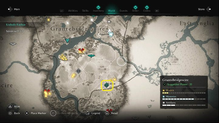 1 - Assassins Creed Valhalla: Unholy Father - Grantebridgescire - Assassins Creed Valhalla Guide and Walkthrough