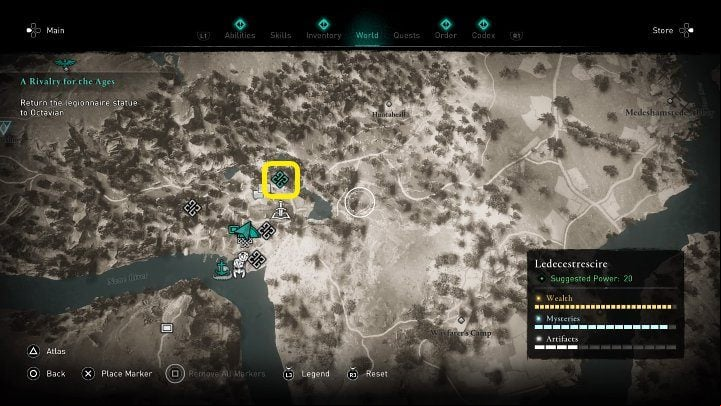 Octavian asks Eivor to retrieve a statue of a Roman legionary, which his rival has stolen from him - Assassins Creed Valhalla: A Rivalry for the Ages - Ravensthorpe - Assassins Creed Valhalla Guide and Walkthrough