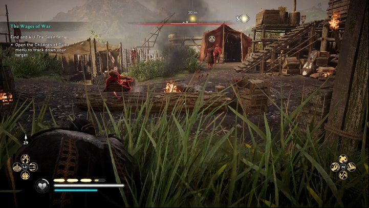 The Deer is hiding in Inch Lough Neagh, a small camp by the river - AC Valhalla Wrath of the Druids: The Wages of War - Walkthrough - Assassins Creed Valhalla Guide and Walkthrough