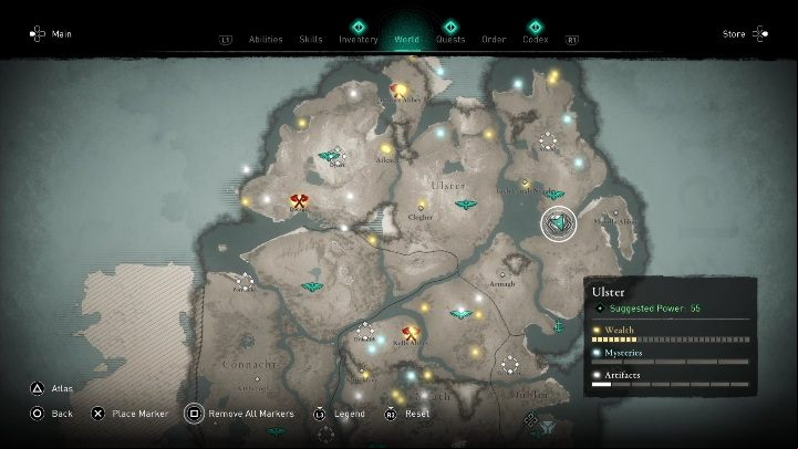 1 - AC Valhalla Wrath of the Druids: Ui Neill Artifact - Ulster, secrets, locations - Ulster - Assassins Creed Valhalla Guide and Walkthrough