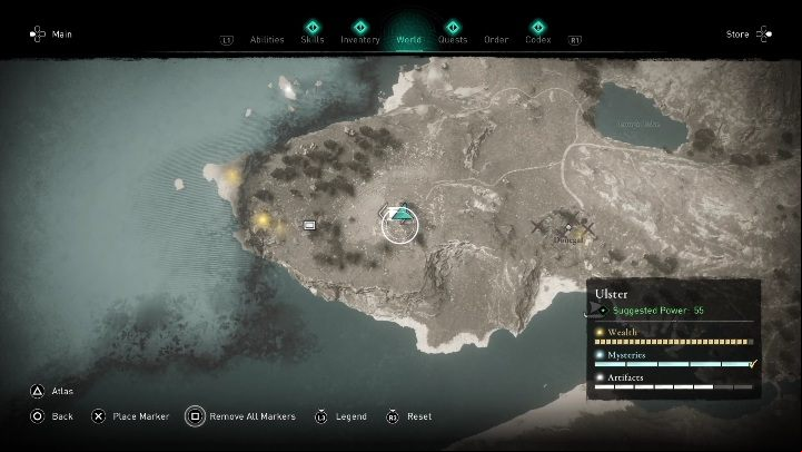 You will find the treasure map in the western part of the region - AC Valhalla Wrath of the Druids: Treasure Hoard Map - Ulster, secrets, locations - Ulster - Assassins Creed Valhalla Guide and Walkthrough