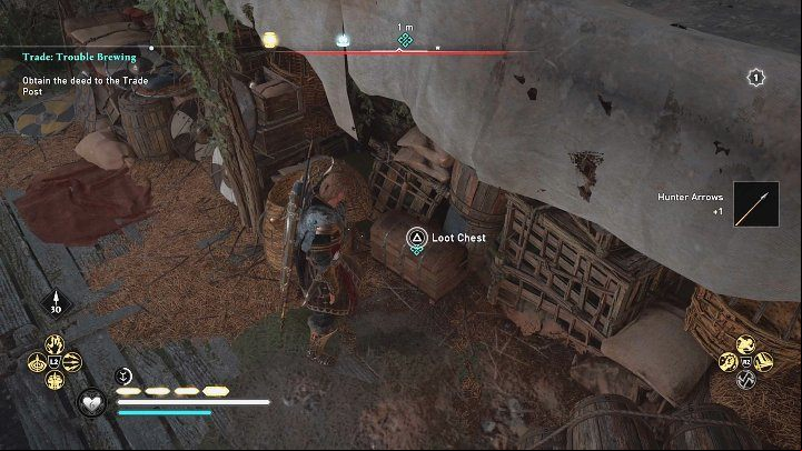 Head to the location indicated on the world map and use Odin's Sight to locate the the chest containing the document - AC Valhalla Wrath of the Druids: Trouble Brewing - Side quests - Assassins Creed Valhalla Guide and Walkthrough