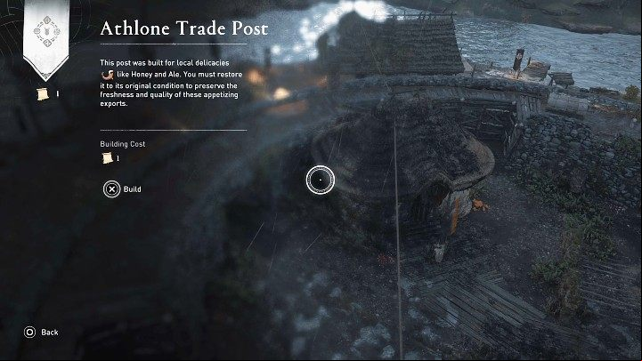 Return to the trade post in Athlone, interact with the wooden plaque and confirm the construction of the new building - AC Valhalla Wrath of the Druids: Trouble Brewing - Side quests - Assassins Creed Valhalla Guide and Walkthrough