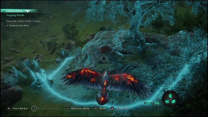 Use the staircase behind the sacrophagus to get to the upper floor - AC Valhalla Dawn of Ragnarok: Forging Bonds - Walkthrough - Assassins Creed Valhalla Guide and Walkthrough